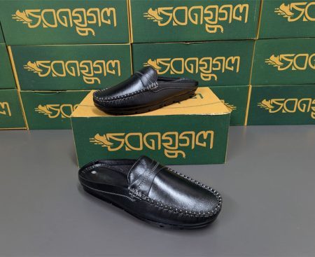 100% Leather Half-Shoe