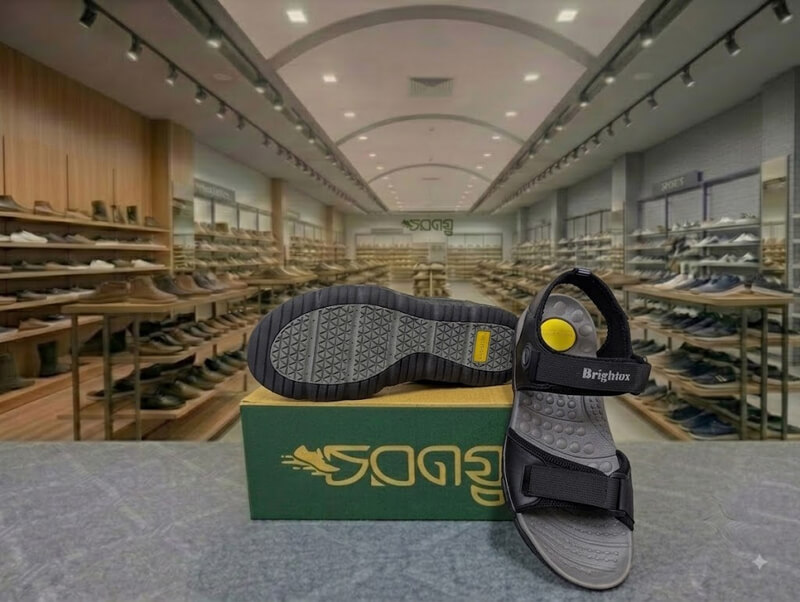 Bright Daily Use Leather Sandals - Image 2