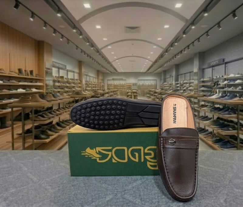 Shampan 100% Leather Half Shoe - Image 2