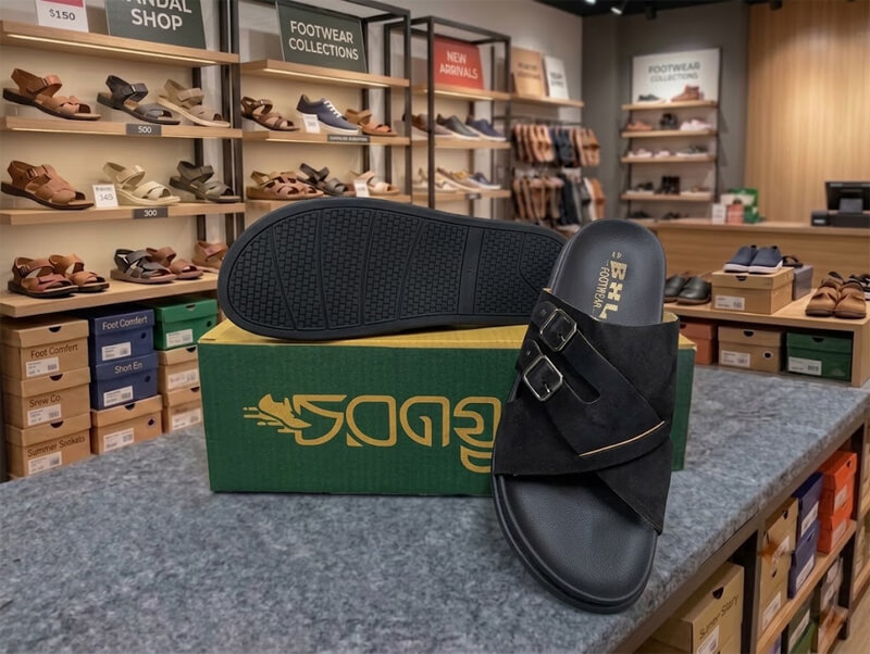 BXL Suede Leather Sandals - Image 2