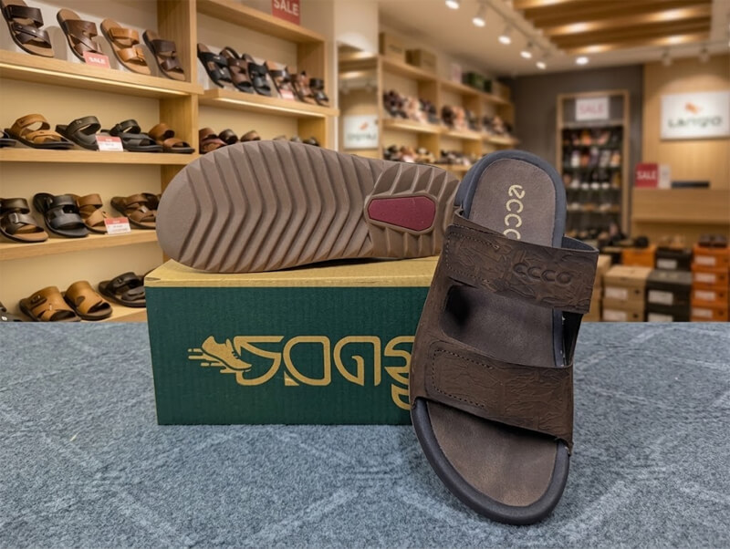 ECCO- High Quality Leather Sandals - Image 2