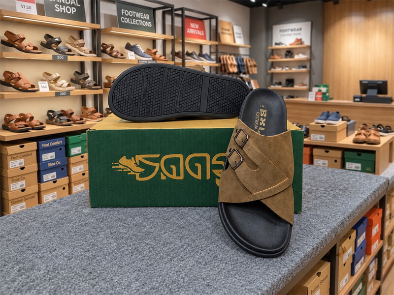Suede Leather Sandals - Image 2